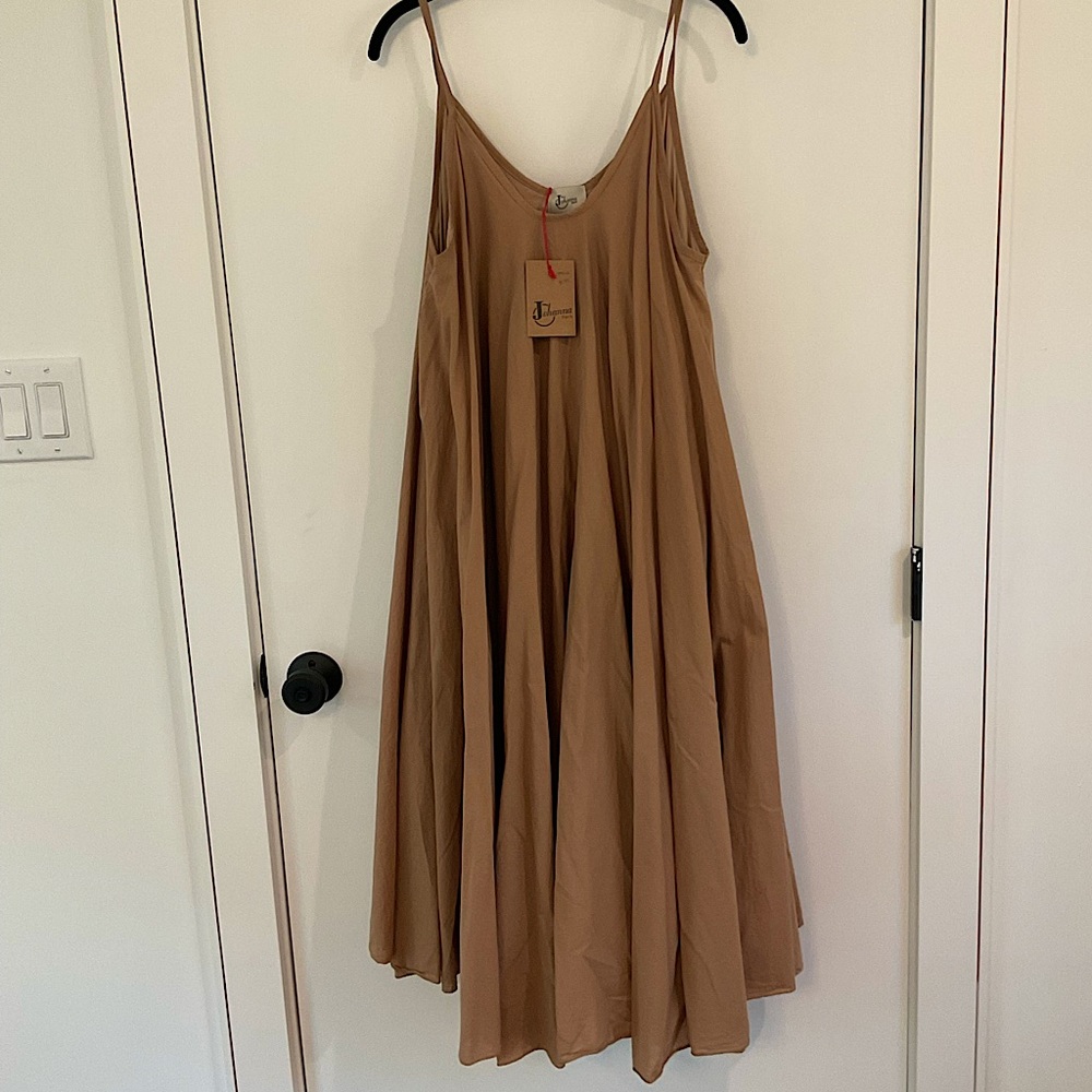 NWT Johanna Paris Linen Dress O/S